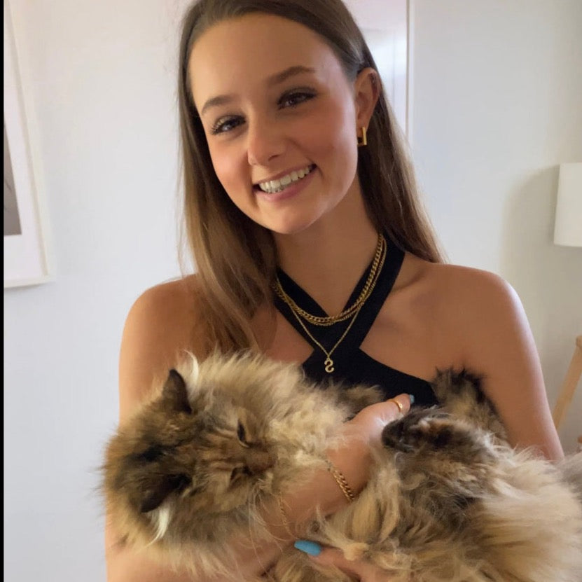 Dainty Cubic Zirconia Diamond Studded Initial Necklace