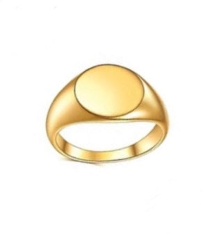 Classic Round Shaped Signet Ring