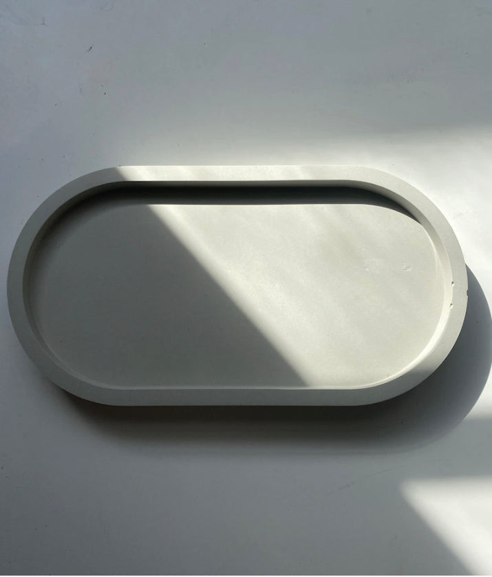 Oval Concrete Tray