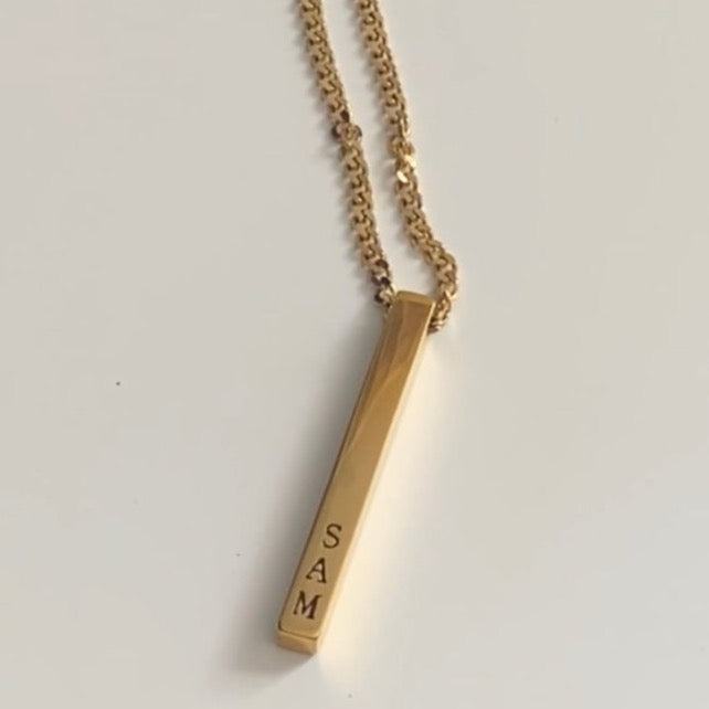 Engraved Bar Necklace - Custom Name Bar Necklace - Birthday Gift for Her -  Mother's Day Jewelry Gift - Walmart.com